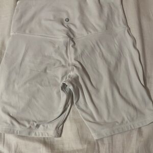 lululemon athletica White High-Waist Bike Shorts